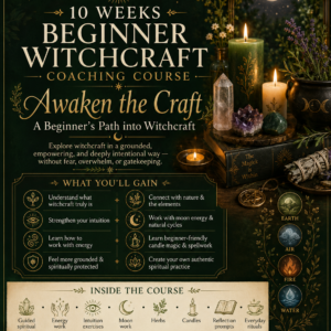 10 Weeks Beginner Witchcraft Coaching Course